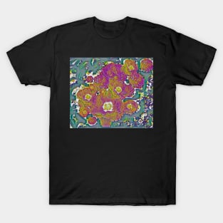 Fuchsia Rose print T-Shirt